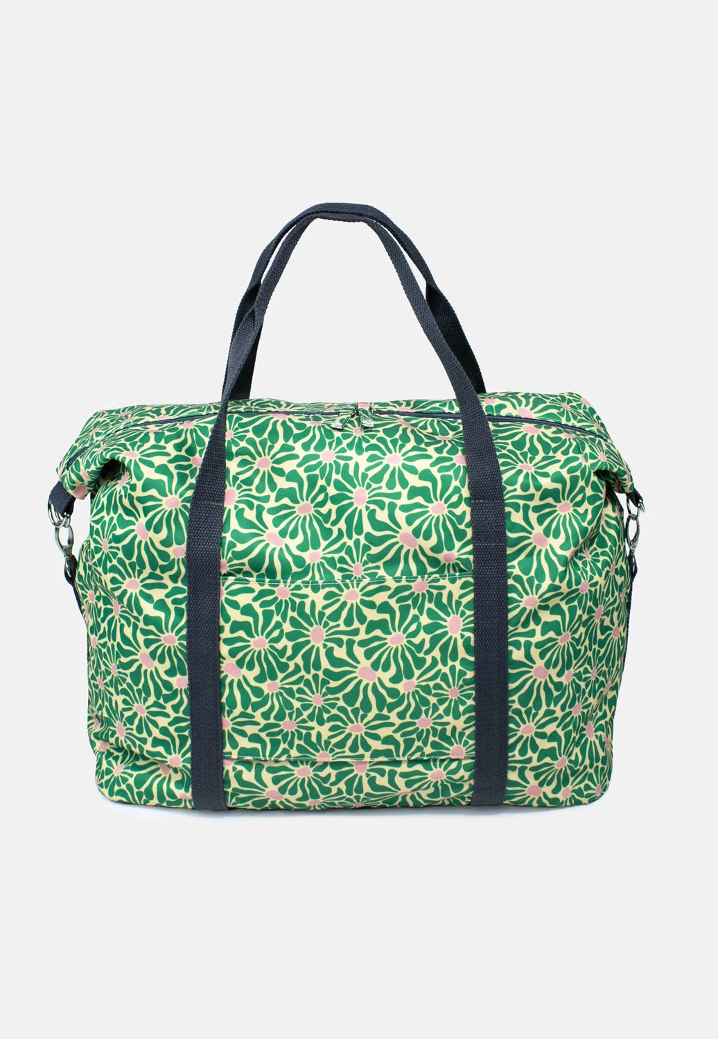 Sac de voyage pour enfant « Abstract Flowers » - Vert + Rose, vue détaillée 9 | One Horizon