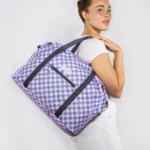 Sac de voyage pour enfant « Checkerboard » - Rose + Bleu, vue détaillée 4 | One Horizon