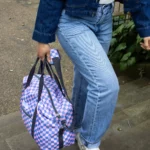 Sac de voyage pour enfant « Checkerboard » - Rose + Bleu, vue détaillée 5 | One Horizon