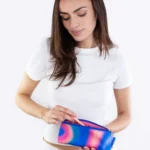 Kids' Bag Essentials Case Aurora Blue & Pink, Detail View 4 | One Horizon