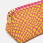 Kids' Bag Essentials Case, Twisted Polka, Pink & Yellow, Detail View 12 | One Horizon