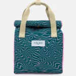 Lunch bag Contours Green & Pink