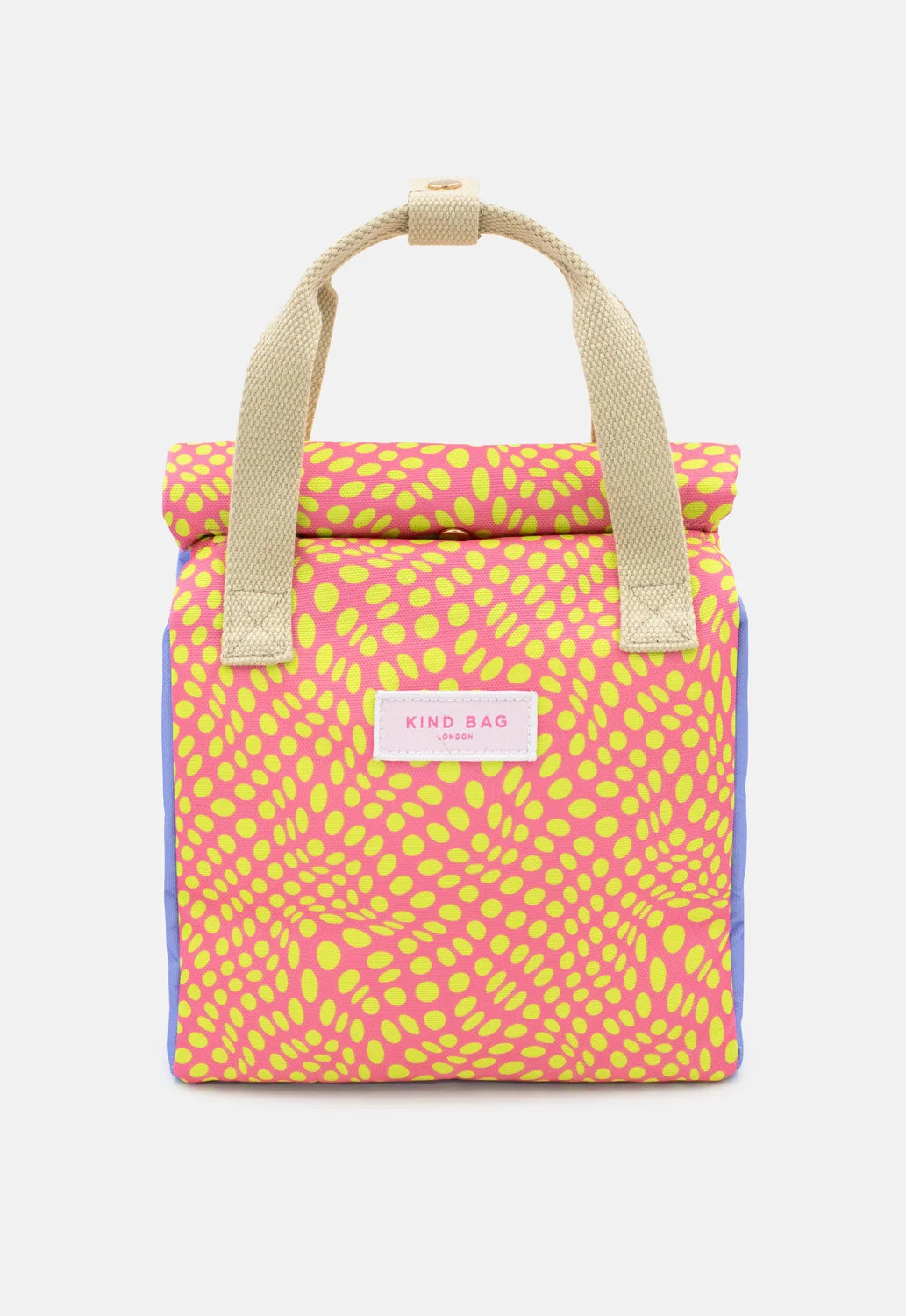 Lunch bag Twisted Polka Pink & Yellow