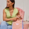 Kind Bag Lunch Bag Twisted Polka Pink & Yellow, Detailansicht 7 | One Horizon