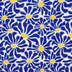 Kind Bag Medium Bag Abstract Flowers Blue, Detail View 3 | One Horizon