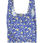 Kind Bag Medium Bag Abstract Flowers Blue, Detail View 10 | One Horizon