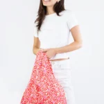 Kind Bag Medium Bag Abstract Flowers Red, Detail View 9 | One Horizon