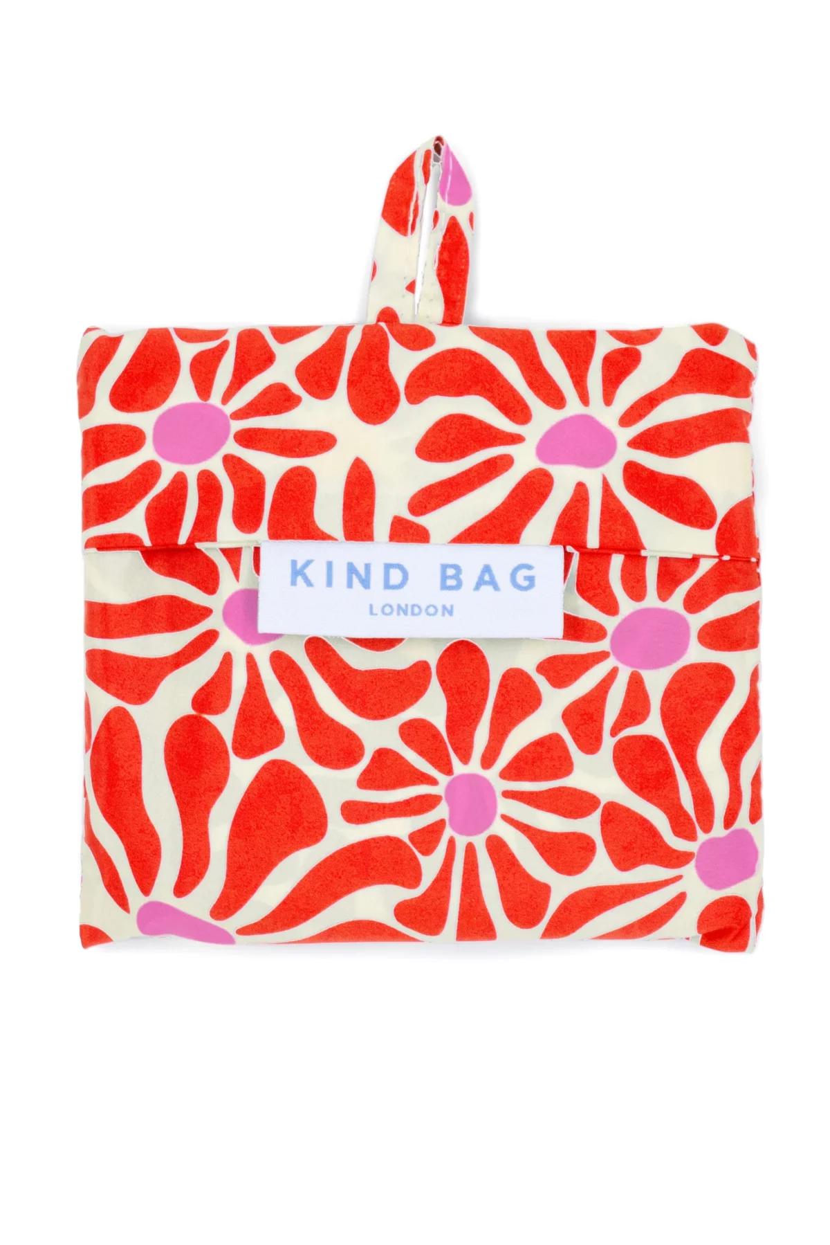 Kind Bag Medium Bag Abstract Flowers Red, Detail View 11 | One Horizon
