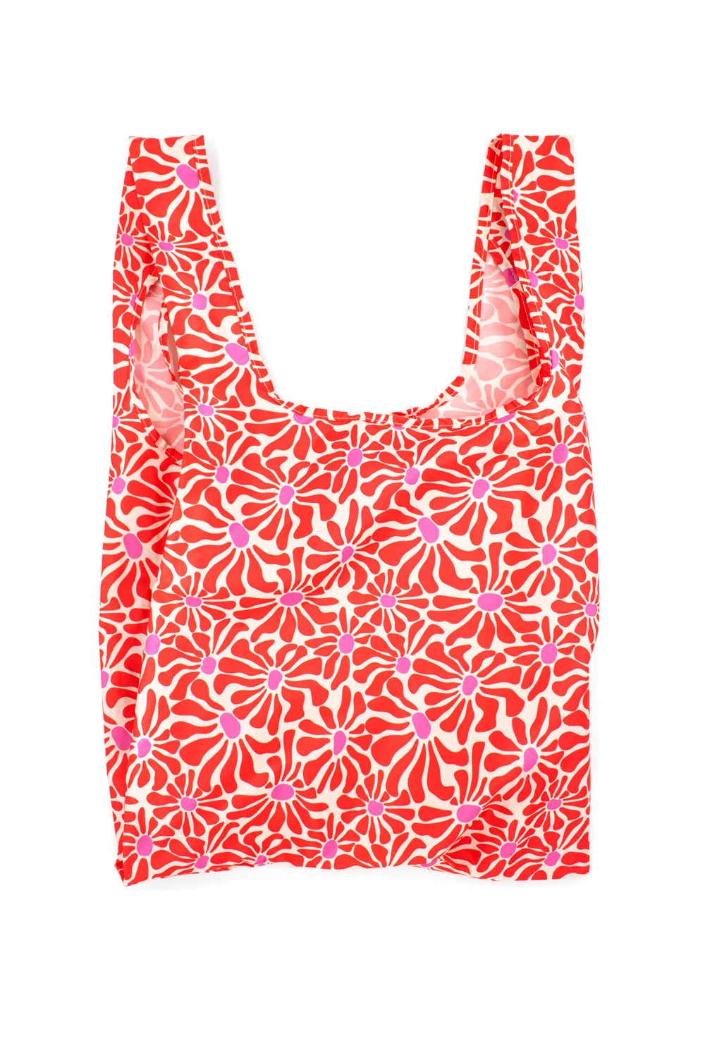 Kind Bag Medium Bag Abstract Flowers Red, Detail View 12 | One Horizon