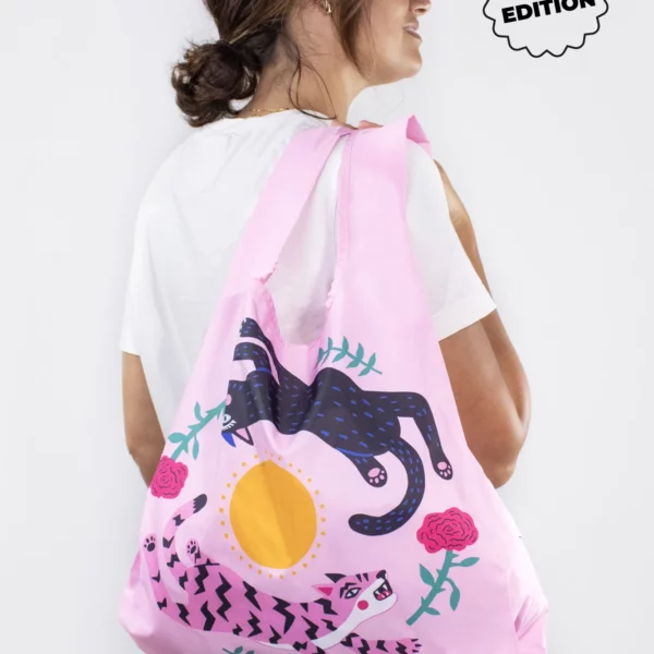 Medium Bag - AH Leaping Cats