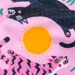 Kind Bag Medium Bag AH Leaping Cats, Detail View 3 | One Horizon