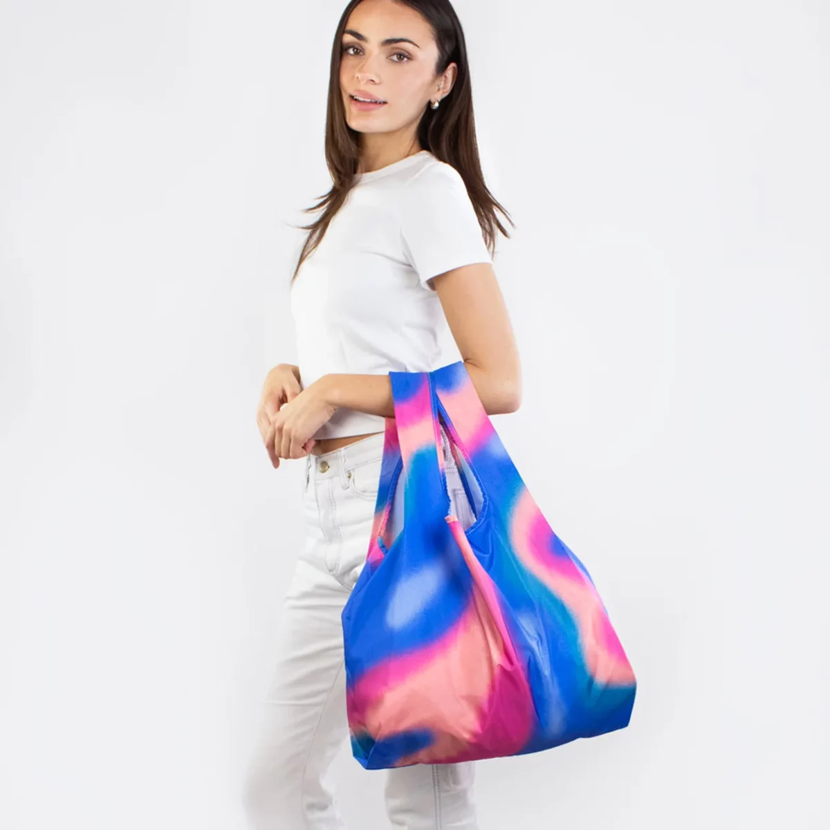 Kind Bag Medium Bag Aurora Blue & Pink, Detail View 3 | One Horizon