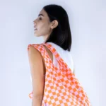 Kind Bag Medium Bag Checkerb. Pink & Orange, Detail View 6 | One Horizon