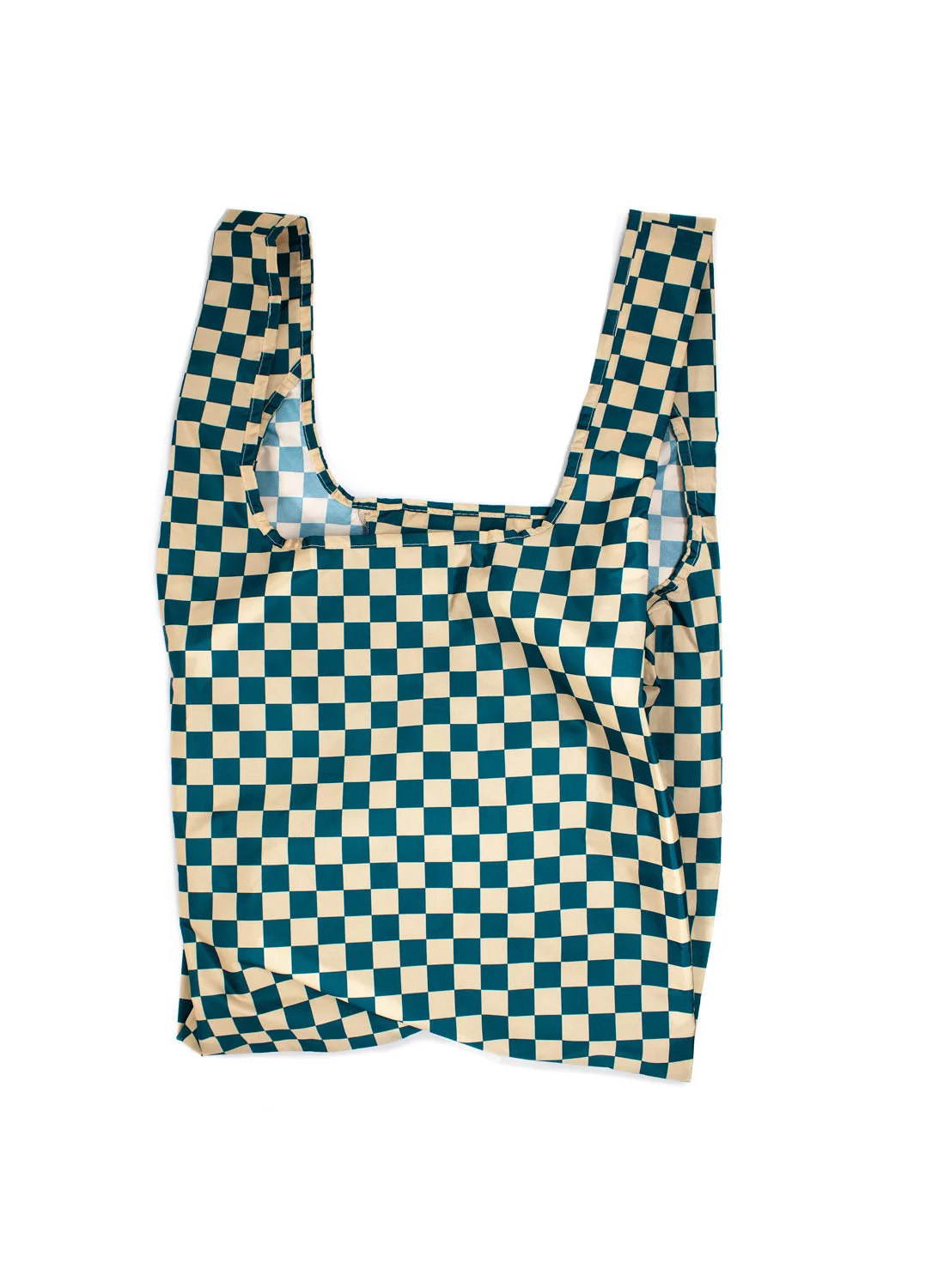 Kind Bag Medium Bag Checkerb. Teal & Beige, Detail View 7 | One Horizon