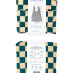 Kind Bag Medium Bag Checkerb. Teal & Beige, Detail View 8 | One Horizon