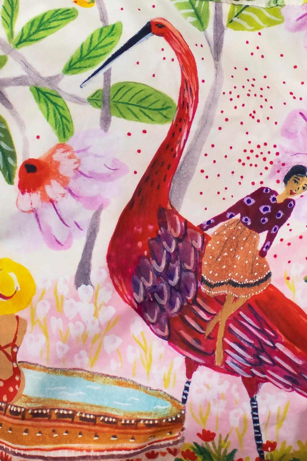 Children's Bag, Medium Bag, Roeqiya Redbird, Detail View 5 | One Horizon
