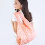 Kind Bag Medium Bag Twisted Polka Pink & Yellow, Detail View 5 | One Horizon