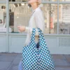 Kind Bag XL Bag Checkerb. Teal & Beige, Detailansicht 4 | One Horizon
