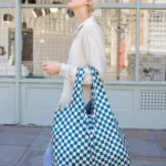 Kind Bag XL Bag Checkerb. Teal & Beige, Detailansicht 4 | One Horizon