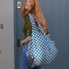 Kind Bag XL Bag Checkerb. Teal & Beige, Detailansicht 6 | One Horizon