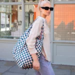 Kind Bag XL Bag Checkerb. Teal & Beige, Detailansicht 7 | One Horizon