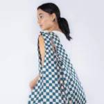 Kind Bag XL Bag Checkerb. Teal & Beige, Detailansicht 11 | One Horizon
