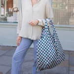 Kind Bag XL Bag Checkerb. Teal & Beige, Detailansicht 12 | One Horizon