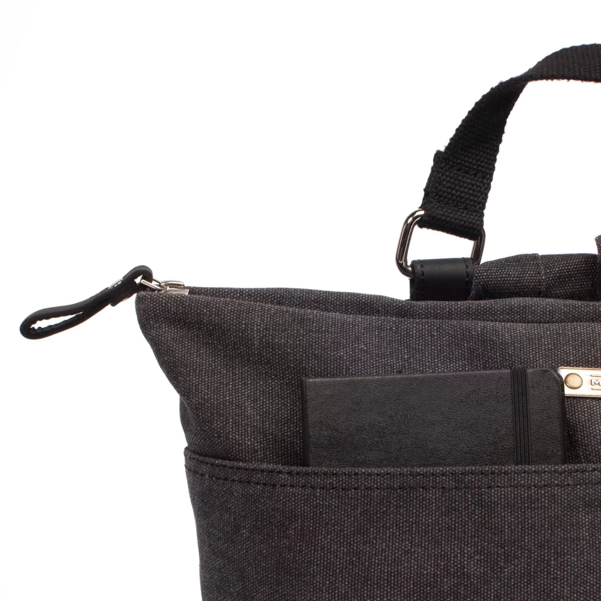 Margelisch Canvas Rucksack Amini 1 Charcoal, Detailansicht 5 | One Horizon