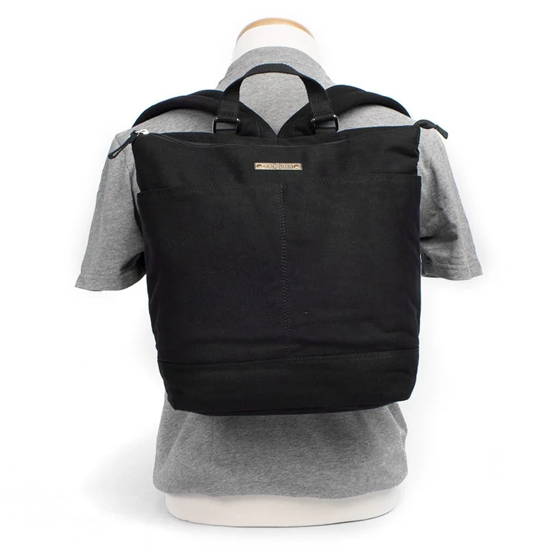 Margelisch Canvas Rucksack Amini 1 Schwarz, Detailansicht 2 | One Horizon