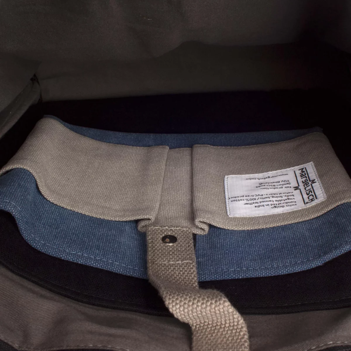 Margelisch Canvas Rucksack Amini 1 Schwarz, Detailansicht 8 | One Horizon