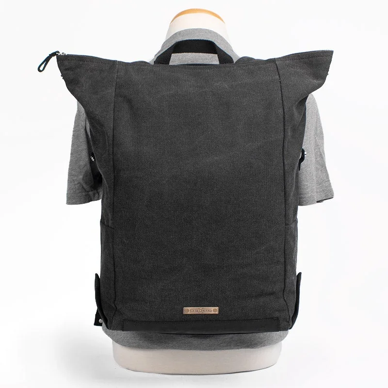 Sac à dos Margelisch Canvas Evon 1 Charcoal, vue détaillée 2 | One Horizon