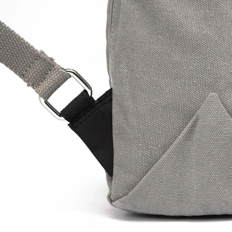 Sac à dos Margelisch Evon 1 en toile, gris, vue détaillée 7 | One Horizon