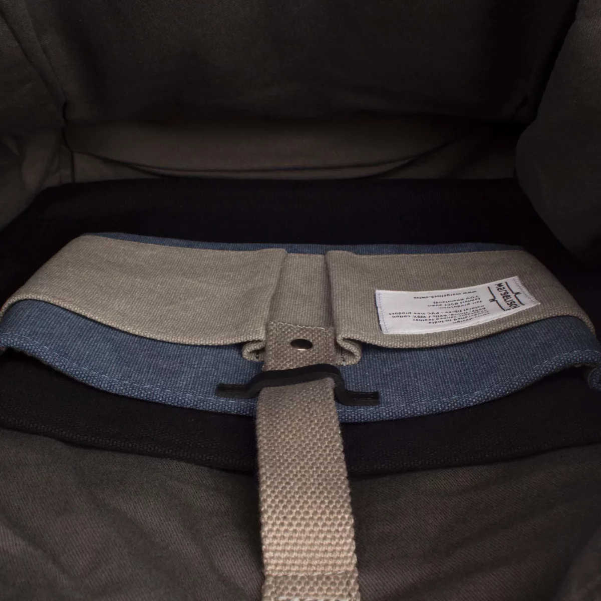 Sac à dos Margelisch Canvas Evon 1 noir, vue détaillée 7 | One Horizon