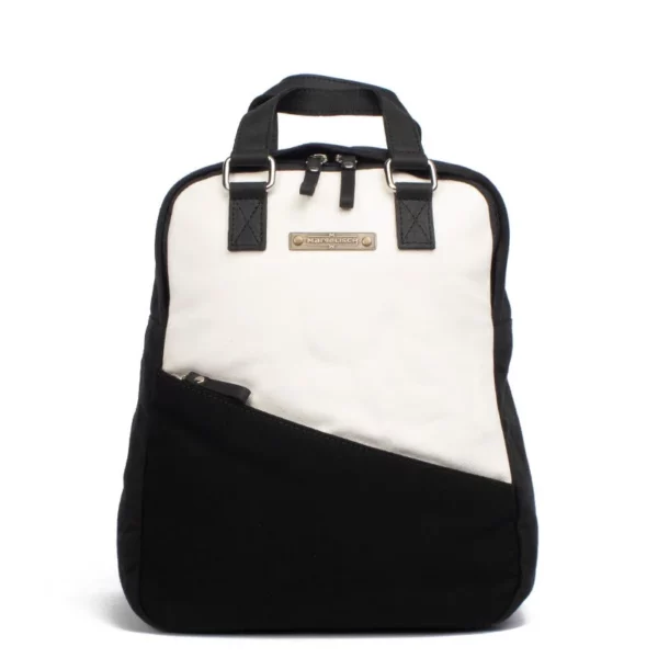 Canvas Rucksack Minu 1 - Black-White