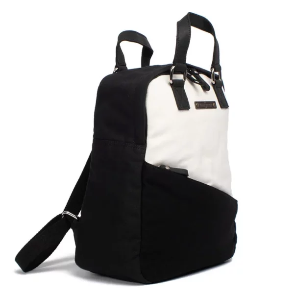 Margelisch Canvas Rucksack Minu 1 Black-White, Detailansicht 2 | One Horizon