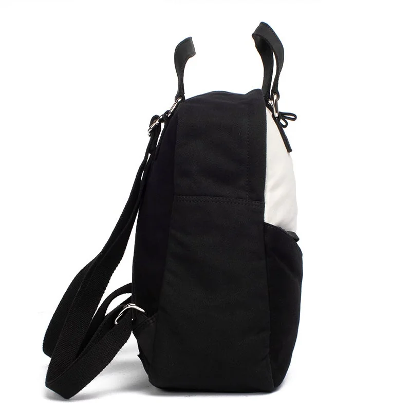 Margelisch Canvas Backpack Minu 1 Black-White, Detail View 3 | One Horizon