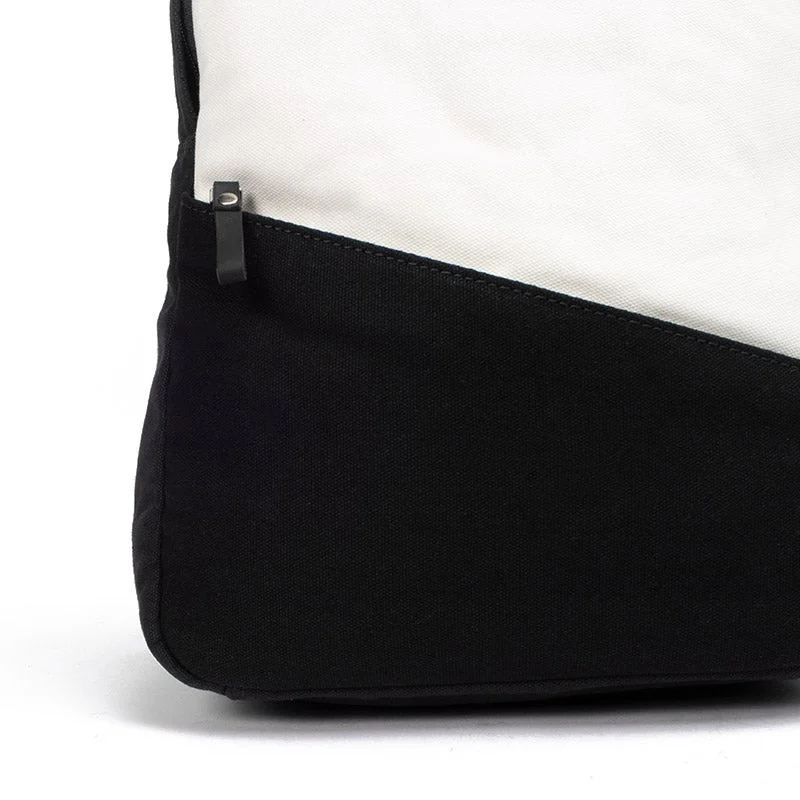 Margelisch Canvas Backpack Minu 1 Black-White, Detail View 6 | One Horizon