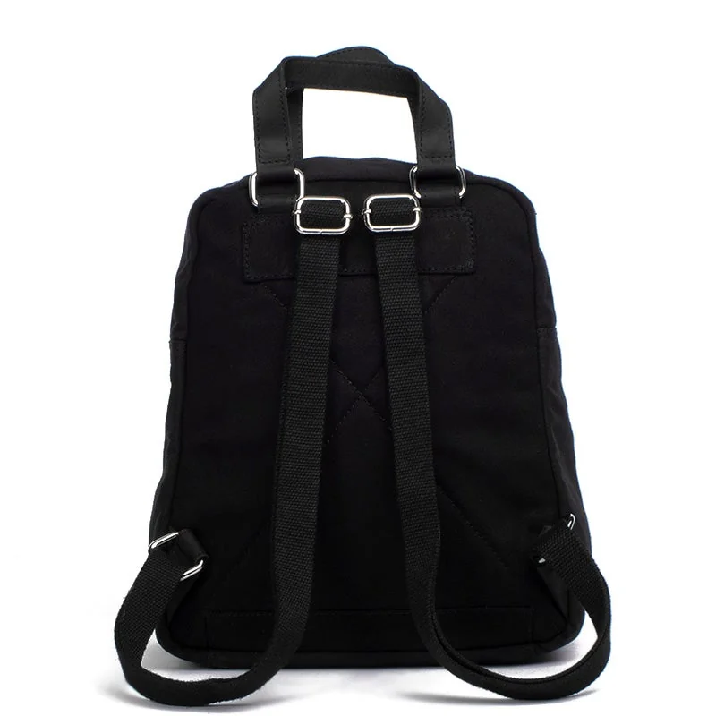 Margelisch Canvas Backpack Minu 1 Black-White, Detail View 7 | One Horizon