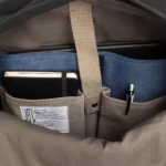 Margelisch Canvas Backpack Minu 1 Black-White, Detail View 8 | One Horizon