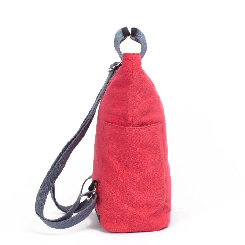 Margelisch Canvas Rucksack Tacha 1 Rot, Detailansicht 3 | One Horizon