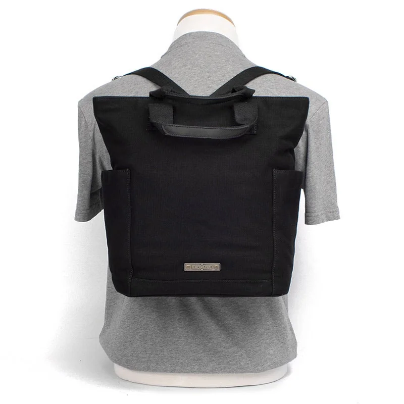 Margelisch Canvas Rucksack Tacha 1 Schwarz, Detailansicht 3 | One Horizon