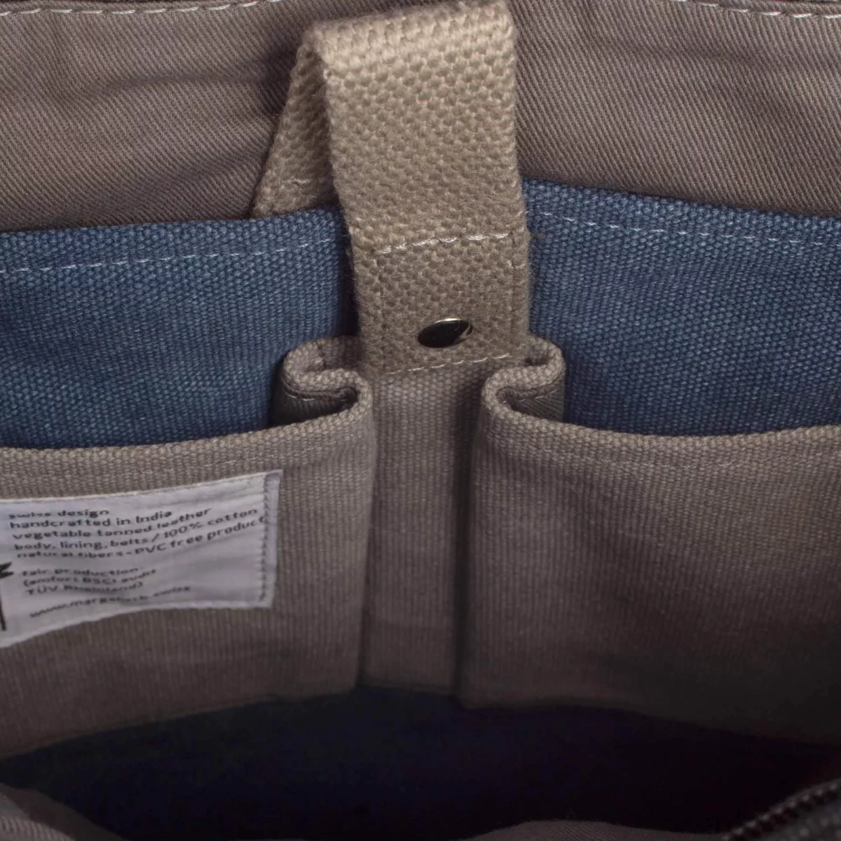 Margelisch Canvas Rucksack Tacha 1 Schwarz, Detailansicht 6 | One Horizon