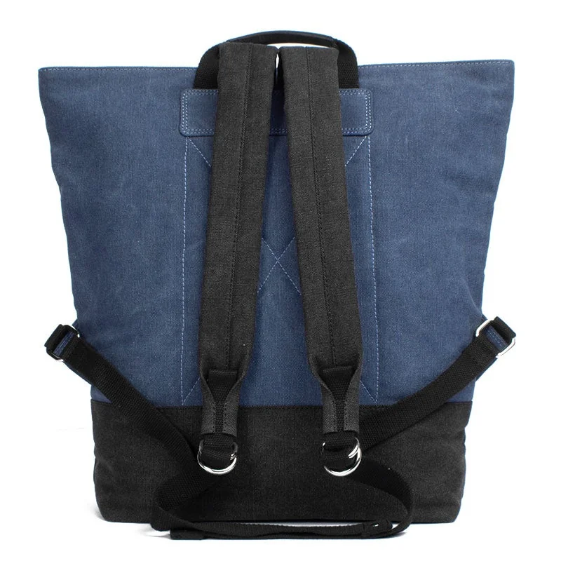 Margelisch Canvas Rucksack Yoko 1 Denim-Charcoal, Detailansicht 5 | One Horizon