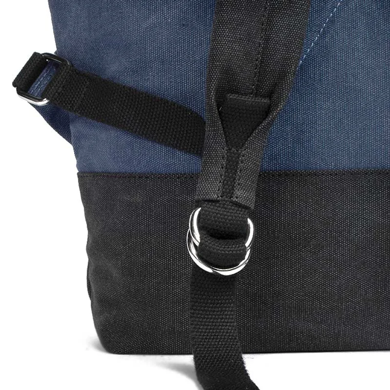 Margelisch Canvas Rucksack Yoko 1 Denim-Charcoal, Detailansicht 7 | One Horizon