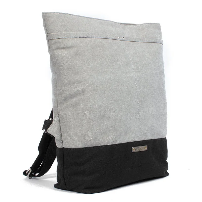 Margelisch Canvas Rucksack Yoko 1 Grey-Black, Detailansicht 2 | One Horizon