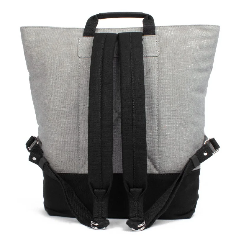 Margelisch Canvas Rucksack Yoko 1 Grey-Black, Detailansicht 5 | One Horizon