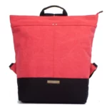 Margelisch Canvas Rucksack Yoko 1 Red-Black | One Horizon