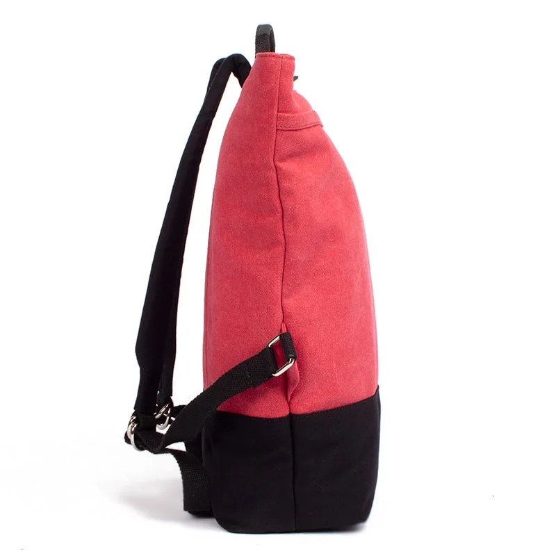 Margelisch Canvas Rucksack Yoko 1 Red-Black, Detailansicht 3 | One Horizon