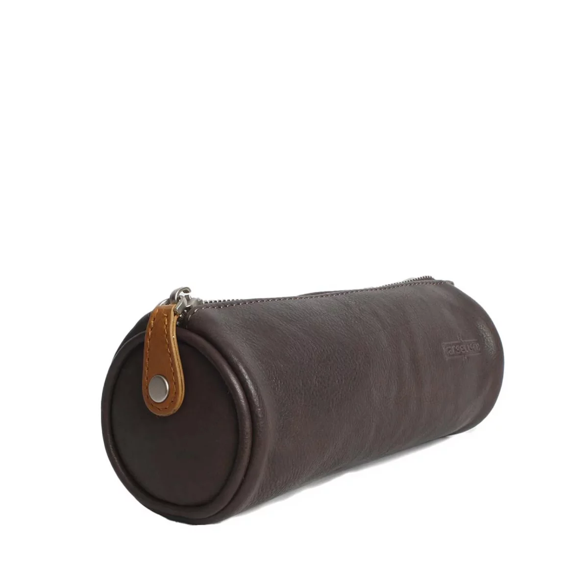 Étui à plume en cuir Hitch 1 Marron foncé