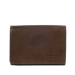 Porte-monnaie en cuir RFID Berlin 2 Olive